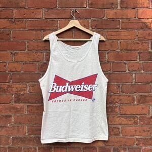 Vintage Budweiser brewed in Canada tank top 90s L